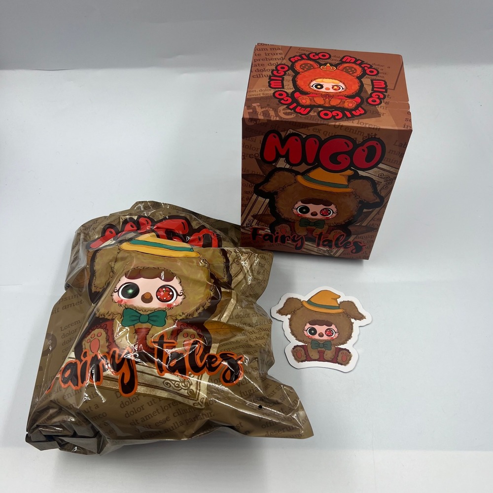 MIGO Fairy Tales Dot Little Dog Confirmed Plush Blind Box Figure Happy Ghost